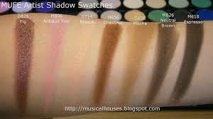 Mufe Artist Shadow Swatches Part 2 Of 2 Pinks Reds And Neutrals Makeup Forever Eyeshadow Swatch Shadow