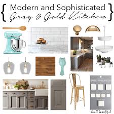 Kitchen mood board with the dreams and plans on how i am going to upgrade my kitchen and adjoining dining room. Modern Gray And Gold Kitchen Mood Board Dwell Beautiful