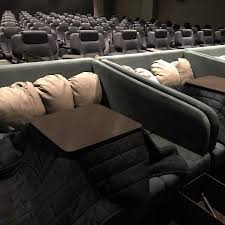 Japanese Movie Theater Keeps Patrons Warm And Toasty With Heated Kotatsu Tables Movie Theater Seating Japan