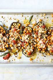 Roasted Aubergines With Smokey Chickpeas And Parmesan Serving Dumplings Recipe In 2020 Vegetarian Recipes Healthy Delicious Vegetables Vegetarian Roast