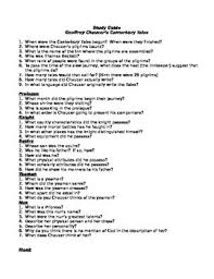 Canterbury Tales Study Guide Prologue And Pardoner S Tale In 2020 Canterbury Tales Study Guide Canterbury