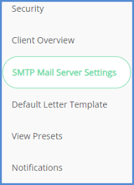 SMTP Mail Server Settings