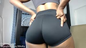 Goddess lanie - spandex booty worship