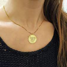 24k Gold Plated Triquetra Medallion Necklace Triangle Etsy Medallion Necklace Triquetra Necklace Necklace