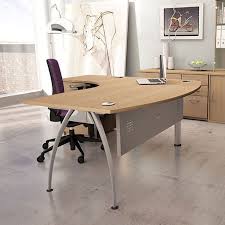 Graphite grey curved executive cantilever office desk with silver legs. Bow Fronted Executive Radial Desk With Pedestal Options Corner Desk Curved Manager Desk