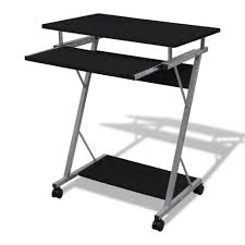 Weisser schreibtisch auf rollen preiswert kids heaven rollbar ausziehbarer schreibtisch villon in weiss mit rollen schreibtisch Computertisch Computerwagen Pc Tisch Burotisch Real De