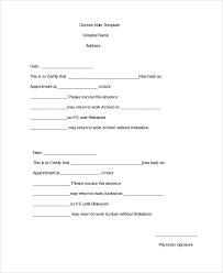 Free 11 Sample Doctors Note Templates In Ms Word Pdf Pages Google Docs