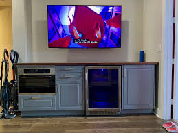 Sidebar With Beverage Cooler Under Cabinet Fridge And Microwave Mini Fridge Cabinet Ikea Sektion Cabinets Beverage Cooler