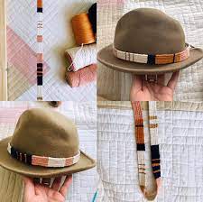 Woven Hat Band In 2021 Hat Band Diy Hat Band Hat Bands Diy