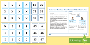 This app will convert 32 and other numeric numbers to roman numerals. Year 5 Roman Numerals Place Value Maths Mastery Game