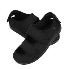 Men S Diabetic Slippers Adjustable Edema Sandals Comfortable Extra Wide Footwear Fit Swollen Feet Orthopedic Shoes For Elder Wish