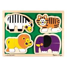 Melissa Doug Zoo Animals Shaped Toys Games Puzzles And Learning Toys Zoo Animals Melissa Doug Wooden Puzzles