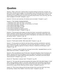 Start studying animal farm ch 2. Doc Quotes In Animal Farm Avval Halani Academia Edu