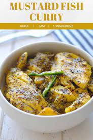 5 Ingredient Mustard Fish Curry Recipe In 2020 Fish Curry Easy Fish Recipes Indian Mustard