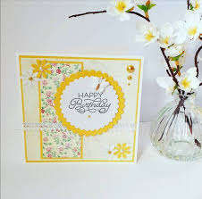 Pretty Birthday Cards For Women Yellow Birthday Card Happy Birthday Card Floral Birthday Card Female Birthday Card Pretty Birthday Card Yellow Flowers Classy Card Birthday Cards For Women Birthday Cards For Her Birthday Cards