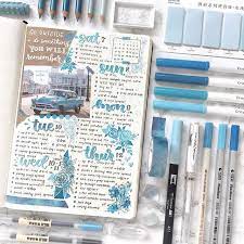Blue Bullet Journal Inspiration From Weeklies To Mood Trackers Bullet Journal Art Bullet Journal Themes Bullet Journal Inspiration