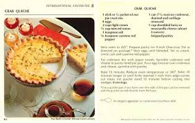 Crab Quiche Vintage Recipe From The Betty Crocker Recipe Card Library 1971 9 I Crab Quiche Betty Crocker Recipe Cards Betty Crocker Recipe Card Library