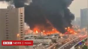 A popular retail store, prince ebeano supermarket, lokogoma, abuja, is currently on fire. Dubai Fire Outbreak Ajman Market Dey Burn Inside Huge Firebreak For Dubai Metropolitan Area Of United Arab Emirates Uae Bbc News Pidgin