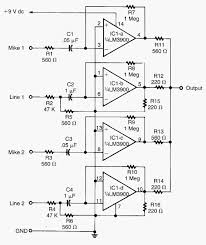 Audio amplifier circuit diagrams, but also preamp, equalizer, mixer and other electrical circuit diagrams. Lm3900 Audio Mixer Electronics Circuit Circuit Diagram Audio Amplifier