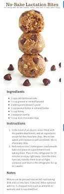 No Bake Lactation Bites Recipe Breastfeeding Snacks Food Breastfeeding Foods