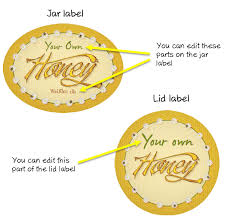 An easy and convenient way to make label is to generate some ideas first. Blog Print Templates Honey Jar Label Template Ode Honey Bee Aa Labels