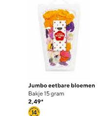 Gedroogde rozenblaadjes verpakt en klaar om te verzenden. Ah Excellent Eetbare Bloemen Aanbieding Bij Albert Heijn