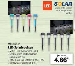 Melinera Led Solarleuchten Angebot Bei Lidl