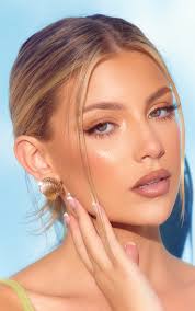 Gold Shell Shaped Stud Earrings