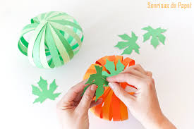 Sonrisas De Papel Blog De Diy Diseno Decoracion Infantil Y Creatividad En Papel Diy Calabazas De Papel Para Halloween
