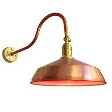 Copper outdoor lighting adds a warm and inviting feel to its appearance, while additional style elements take the look up or down for added elegant, rustic appeal, or modern style. Outdoor Raw Copper Gooseneck Metal Barn Light Adlxsv925rc Barn Lighting Gooseneck Lighting Metal Barn