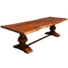 Finch alfred round solid wood rustic dining table for farmhouse kitchen room decor, wooden trestle pedestal base, 47 wide circular tabletop, distressed beige 4.1 out of 5 stars 30 save 8% Live Edge Acacia Wood Trestle Farmhouse Dining Table