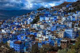 The Blue City Of Chefchaouen Rif Mountains Morocco North Africa Travel Ausflug Stadt