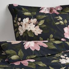Blekfryle Housse De Couette Et Taie Noir Fleur 150x200 65x65 Cm En 2020 Housse De Couette Housse De Couette Ikea Et Couette Ikea
