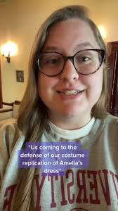 The dress may be outdated but we stan her  💝💝#uamuseums#museum#history#costume#fyp