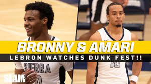 Последние твиты от amari bailey (@citaababby). Bronny James And Amari Bailey Put On A Dunk Show In Front Of Lebron Youtube