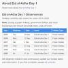 It also masks the end of the islamic holy month of fasting or ramadan. 1