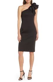 Eliza J One Shoulder Ruffle Sheath Cocktail Dress Work Dresses For Women Cocktail Dresses Online Nordstrom Dresses