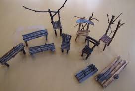 How To Make Fairy Furniture From Twigs Its A Green Life Fairy Furniture Miniature Fairy Gardens My Fairy Garden