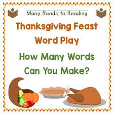 The thanksgiving word wall templates are large flash card printables that you can hang on the wall to aid children when they are learning or using new vocabulary words. Thanksgiving Activity How Many Words Can You Make Thanksgiving Literacy Guided Reading Resources Word Families