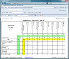 Reliable Business Reporting Inc Hp Quality Center Requirements Traceability Matrix Report Matrix Spreadsheet Template Change Management