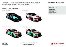 Van der linde / s. 24h Nurburgring 2018 Spotter Guide Audi Mediacenter