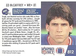 Amazon.com: ED MCCAFFREY ROOKIE CARD