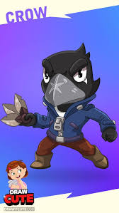 How To Draw Crow Super Easy Brawl Stars Drawing Tutorial Draw It Cute Howto Howtodraw Draw Drawings Drawing Tutorial Cute Coloring Pages Art Sketches