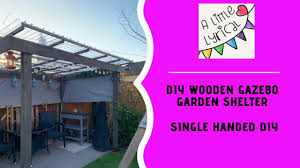 Drill pilot holes trough the rim joists and insert the 3 1/2″ screws into the regular joists. Diy How To Make A Wooden Gazebo Garden Shelter Youtube