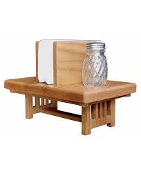 The Napkin Holder Trestle Mission Is A Miniature Model Of The Trestle Mission Table Comes Standard With A Salt A Diy End Tables Napkin Holder Furniture Making