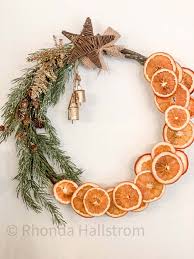 Drying out oranges christmas decorations. Dried Orange Wreath Hallstrom Home