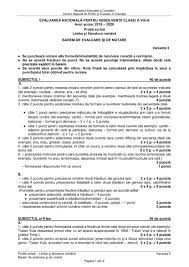 Potrivit mec, un număr de 10.294 de absolvenţi de gimnaziu vor susţine joi proba la. En 2020 Subiecte È™i Barem Edu Limba RomanÄƒ Evaluarea NaÈ›ionalÄƒ 2020 Clasa A 8 A Din 15 06 2020 Jitaruionelblog Pregatire Bac Si Evaluarea Nationala 2021 La Matematica Si Alte Materii Materiale Lectii Formule