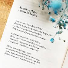 Saya terima cintanya dengan sepi mengintai seperangkat alat redup sunyi dibayar rindu sah Panji Ramdana