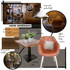 Placing furniture next to the colors or patterns you intend to use gives you an overview of how the design will look in reality and allows you the option to change whatever doesn't work before making any purchases. Cafe Design Interior Design Mood Board By Farrasasqia Style Sourcebook