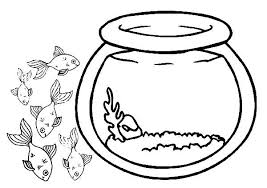 School Of Fish Outside Fish Bowl Coloring Page Download Print Online Coloring P Bee Coloring Pages American Flag Coloring Page Coloring Pages Inspirational